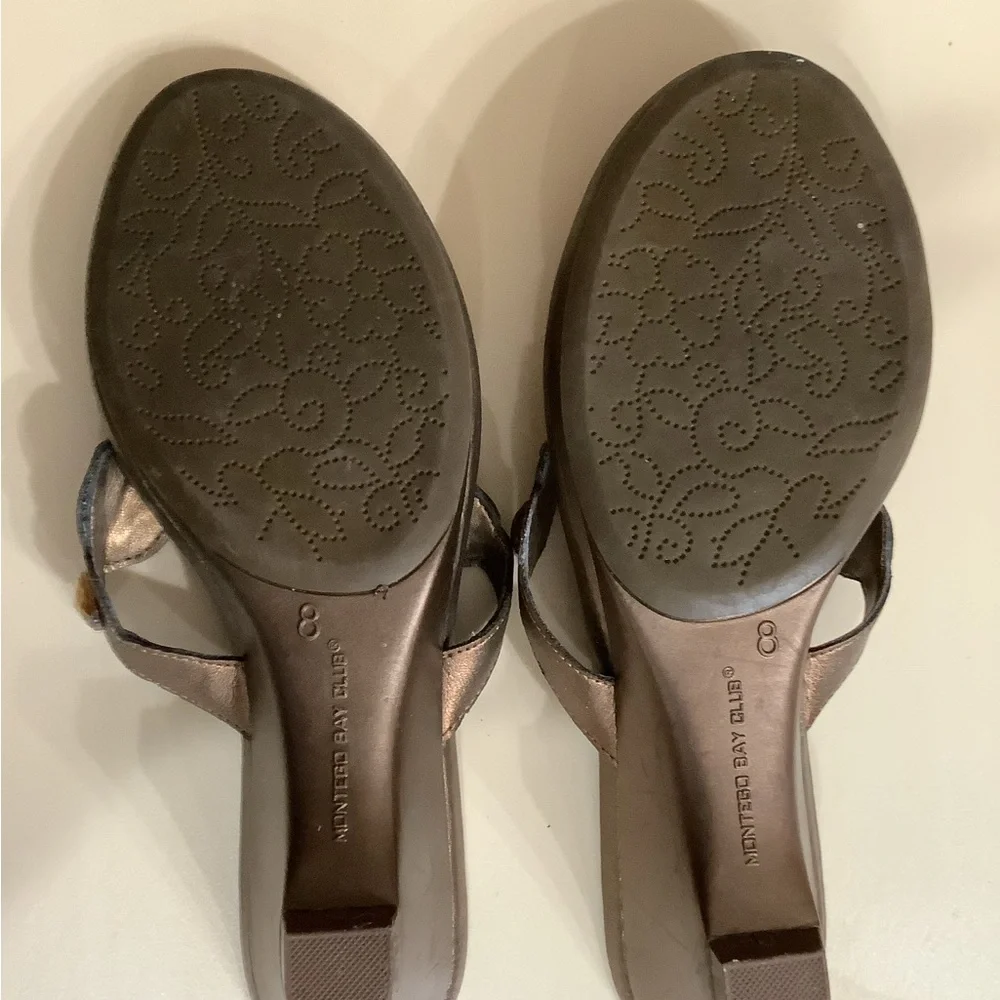 Montego Bay club bronze sandals. Beautiful! Sz 8 - Picture 3 of 5